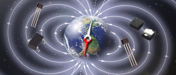 earth-magnetic-field with sensors